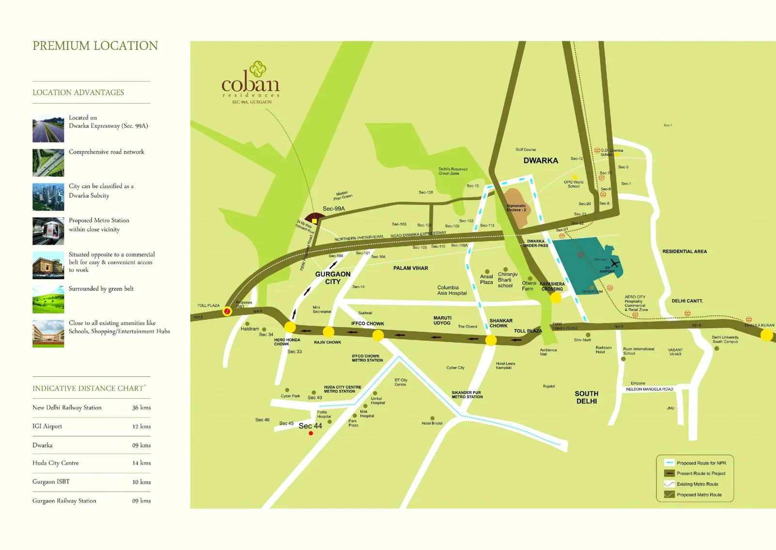 True Habitat Luxe Residency 112 Location Map