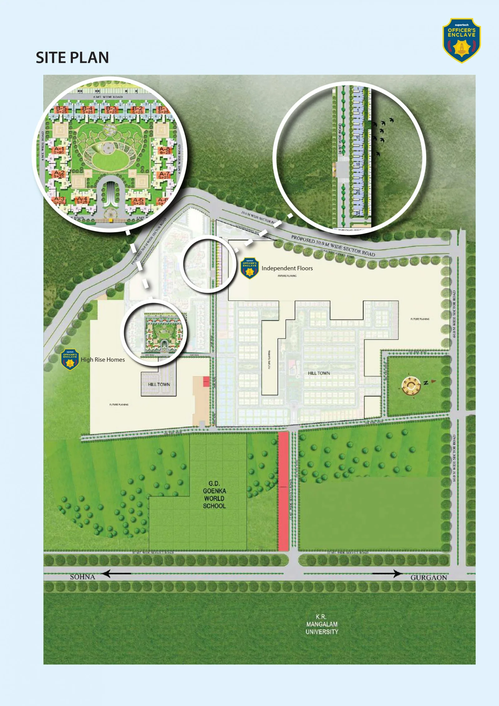 True Habitat Luxe Residency 112 Location Map